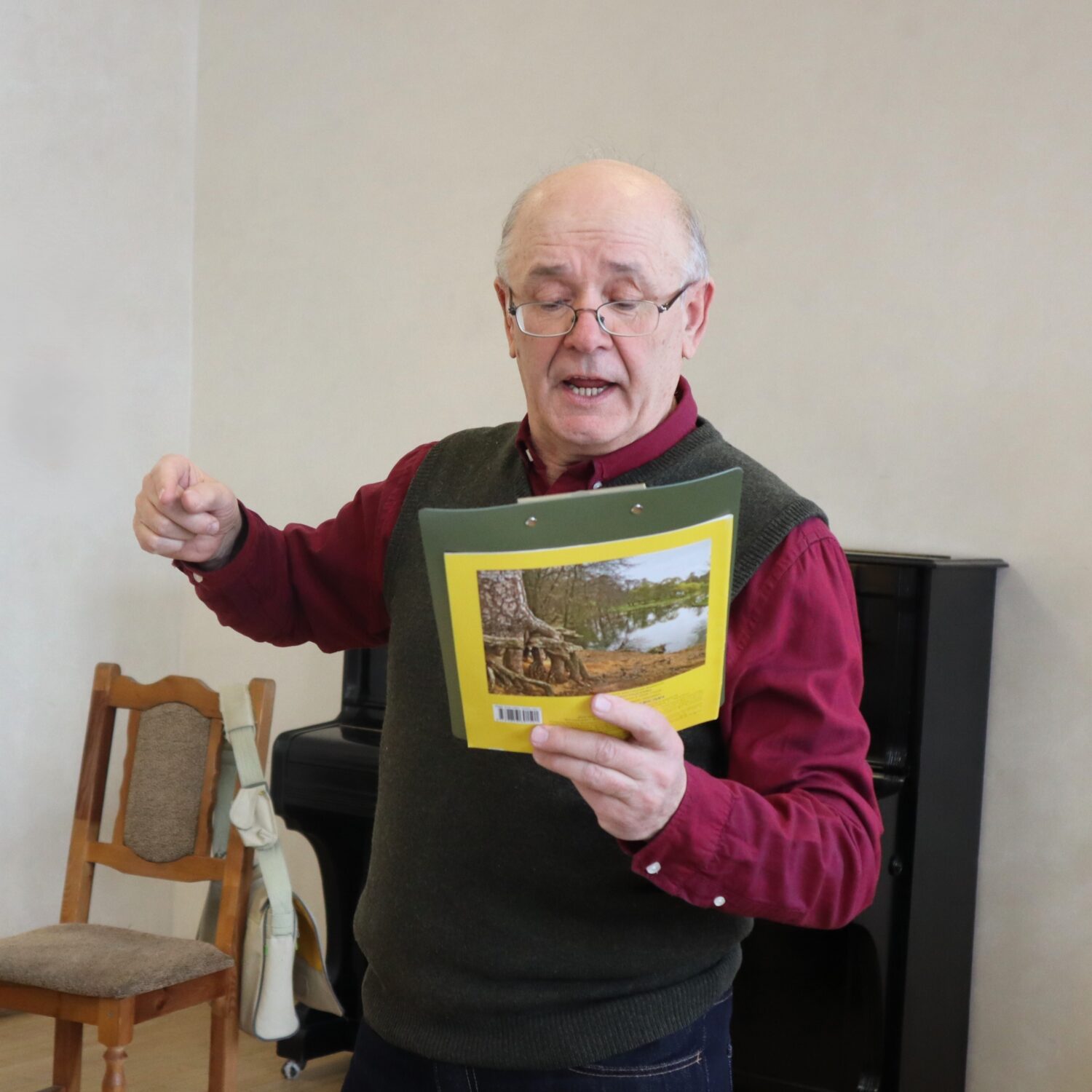 У музеі прайшла літаратурная дыктоўка з Уладзімірам Ягоўдзікам